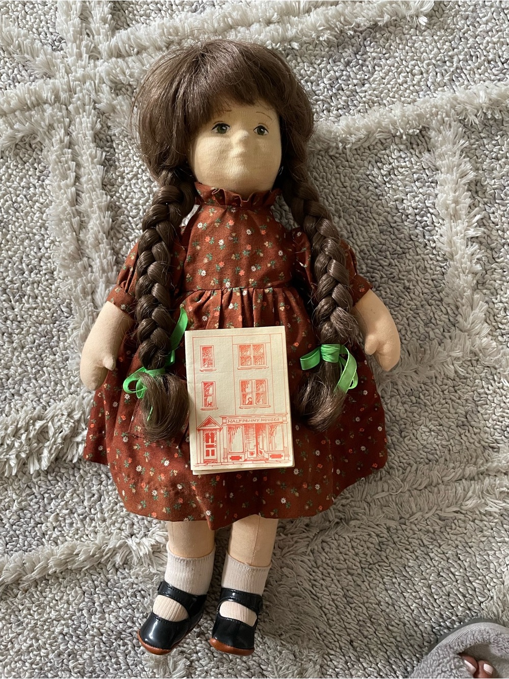 Handmade 1983 Gillian Heal Dolly Lollipops Fabric Doll